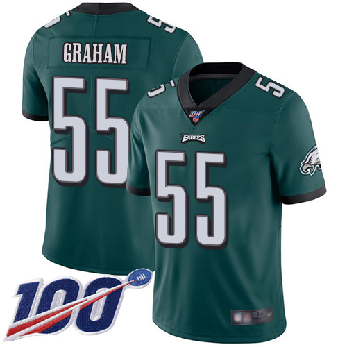 Men Philadelphia Eagles #55 Brandon Graham Midnight Green Team Color Vapor Untouchable NFL Jersey 1